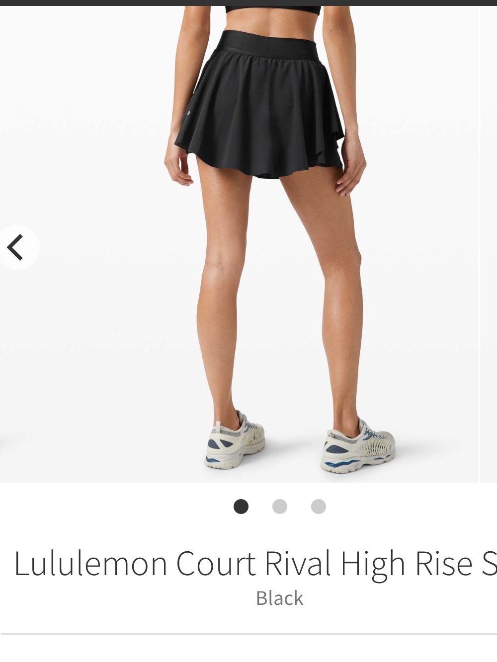 lululemon Court Rival High Rise Tennis Skirt